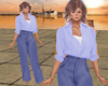 TF* Baggy Pant Set Blue