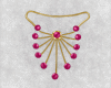 (KUK)necklaces pink/gold