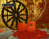 Fall Pumpkin Wheel Decor
