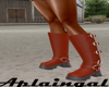 Red Leather Boots
