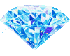blue diamond heart