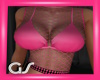 GS Fishnet Pink Top