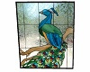 stained glass peacock