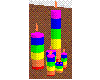 Rainbow candle set