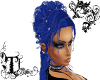 Djx blue skull hair