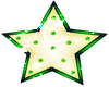 Loki Green Star Lamp