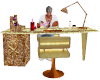 Gold manacure desk