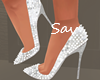 White Pearl Heels