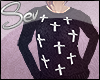 *S Holy Black Sweater