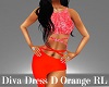Diva Dress D Orange Rl