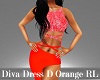 Diva Dress D Orange Rl