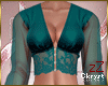 cK Shiny Blouse Teal