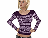 Snowflake Sweater purple