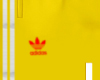 Yellow sweatpants logo