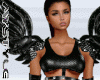 Black Angel F With Wings
