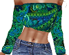 TF* BOHO Blue, Green Top