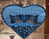 blue horse wall heart