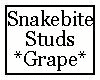 Snakebite Studs Grape