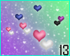 Genderfluid Pride Hearts