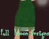 Green Velvet Skirt