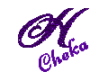 H Purple Glitter