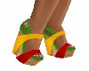 *REGGAE*  WEDGE  SANDALS