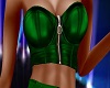 Green Leather Bustier