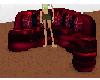 Dark Red Sofa Sectional