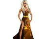 gold evening dress