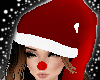 !red christmas santa hat