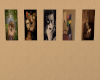 cat portraits x 5