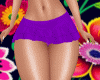 Purple ruffle mini skirt