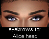 Alice eyebrows black F