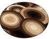 Gryffn brown round rug