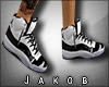 Black & White Jordans