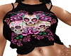 Floral Sugar Skulls Top