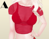 Red Pink Crop Top