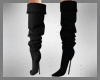 D! slouchy black boot