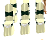 Cream and Forest Green