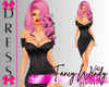 Club Night Dress - Black