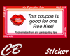 CB Coupon for a kiss