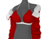 KTN Xmas Red Fur Bra