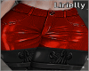 >L<  Black Red Pants RxL