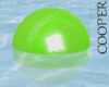 !A green vinyl ball