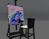 Dolphin Art Easel