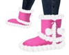 PINK KNIT BOOTS