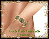 Left Gold Emerald Bracel