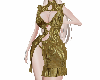 K. CNY Gold Dress