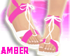 ! Pink & White Sandals