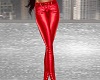 Glossy Red Pants
